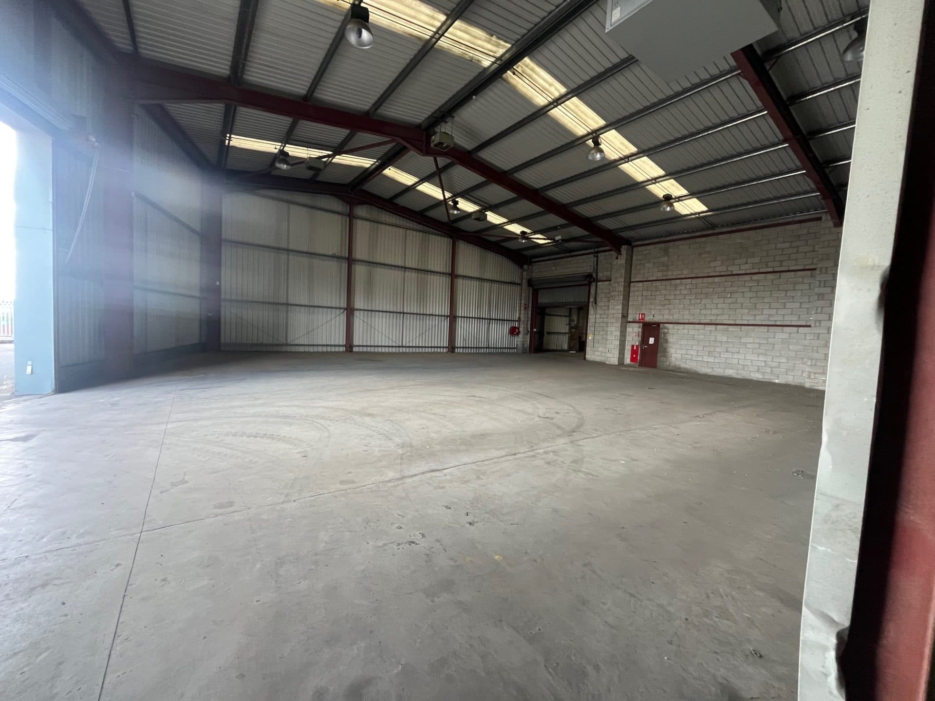 The interior of the MTS Storage building